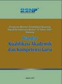 Standar Kualifikasi Akademik dan Kompetensi Guru