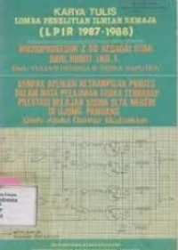 Karya Tulis Lomba Penelitian Ilmiah Remaja (LPIR 1987-1988)