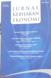 Jurnal Kebijakan Ekonomi