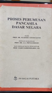 Proses Perumusan Pancasila Dasar