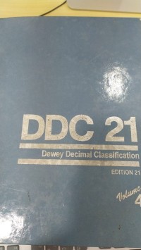 DDC 21 Dewey Decimal Classification Edition 21