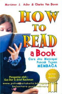 HOW TO READ a BOOK