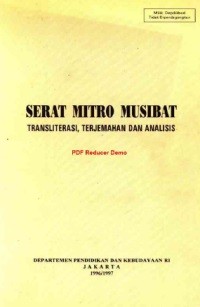 Serat Mitro Musibat Transliterasi, Terjemahan dan Analisis