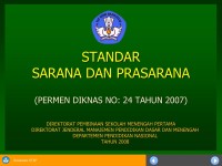 Standar sarana dan prasarana