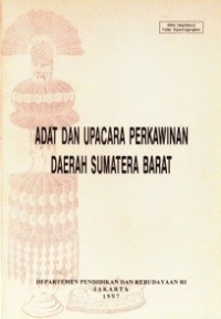 Adat Dan Upacara Perkawinan Daerah Sumatera Barat