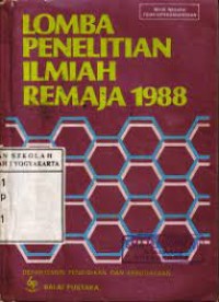 Image of LOMBA PENELITIAN ILMIAH REMAJA 1988