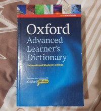 Image of OXFORT ADVANCE LEARNER'S DICTIONARY