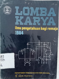 Image of LOMBA KARYA Ilmu Pengetahuan Bagi Remaja 1984