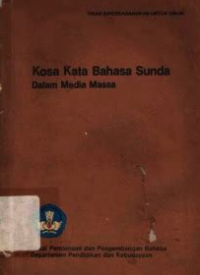 Image of Kosa Kata Bahasa Sunda dalam Media Masa