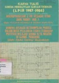 Image of Karya Tulis Lomba Penelitian Ilmiah Remaja (LPIR 1987-1988)