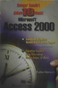 Image of Microsoft Access 2000