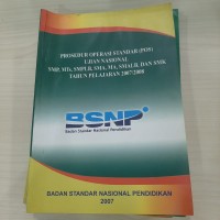 Image of Prosedur Operasional Standar (POS) Ujian Nasional SMP, MTS, SMPLB, SMA, MA, SMALB, dan SMK Tahun Pelajaran 2007/2008