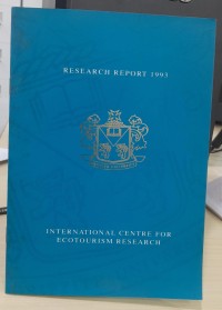 Image of Research Report 1993 : International centre for ecotourism research