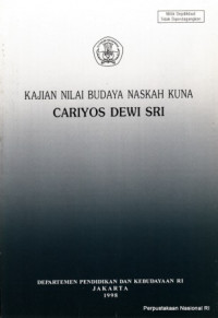 Image of Kajian Nilai Budaya Naskah Kuna Cariyos Dewi Sri