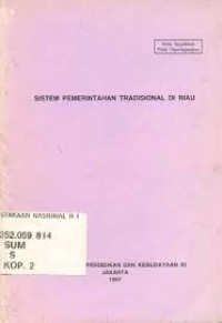 Image of Sistem pemerintahan tradisional di Riau