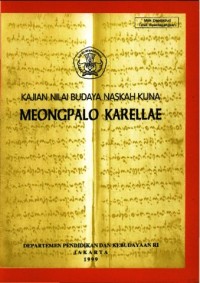 Image of KAJIAN NILAI BUDAYA NASKAH KUNA MEONGPALO KARELLAE